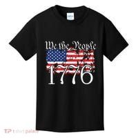 We The People 1776 US Constitution Freedom American Flag Kids T-Shirt thumb 0