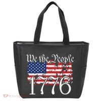 We The People 1776 US Constitution Freedom American Flag Tote Bag thumb 0