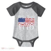 We The People 1776 US Constitution Freedom American Flag Infant Baby Jersey Bodysuit thumb 0