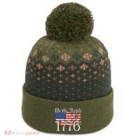 We The People 1776 US Constitution Freedom American Flag The Baniff Cuffed Pom Beanie thumb 0
