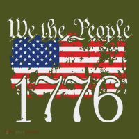 We The People 1776 US Constitution Freedom American Flag The Baniff Cuffed Pom Beanie thumb 2