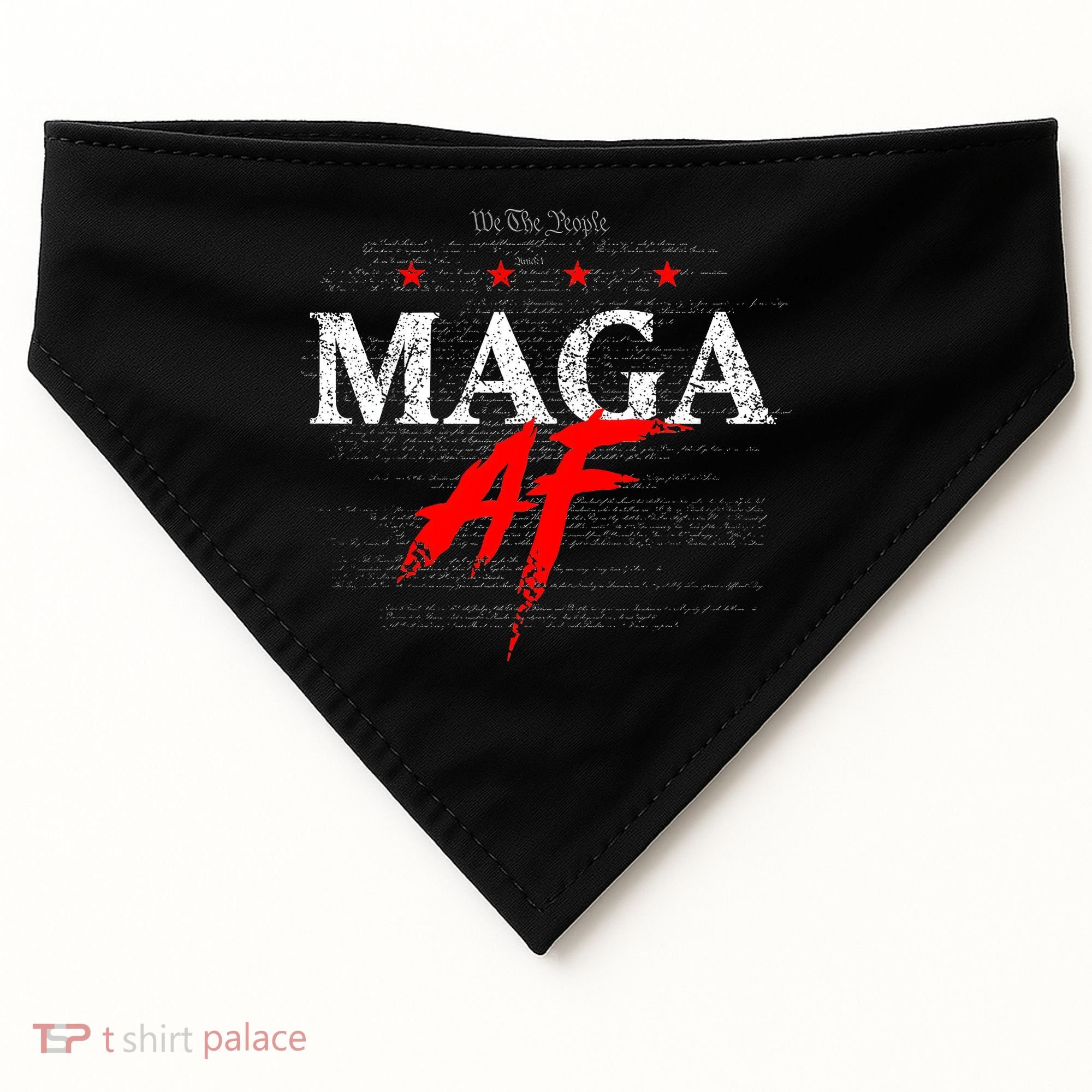 We The People Maga Af USA-Made Doggie Bandana
