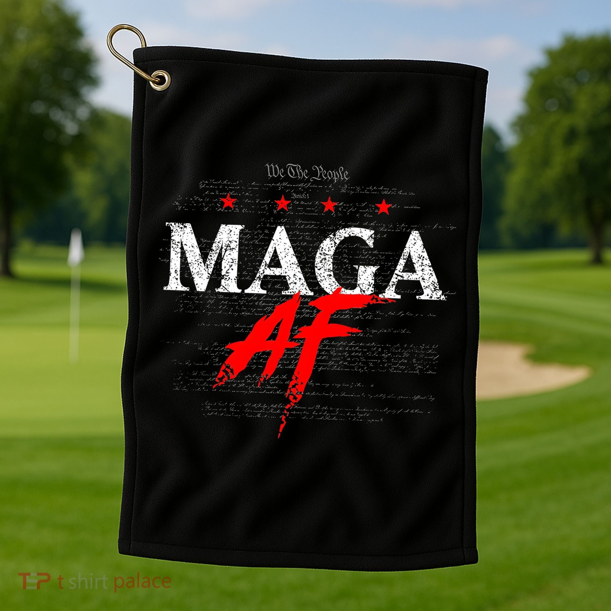 We The People Maga Af Golf Towel