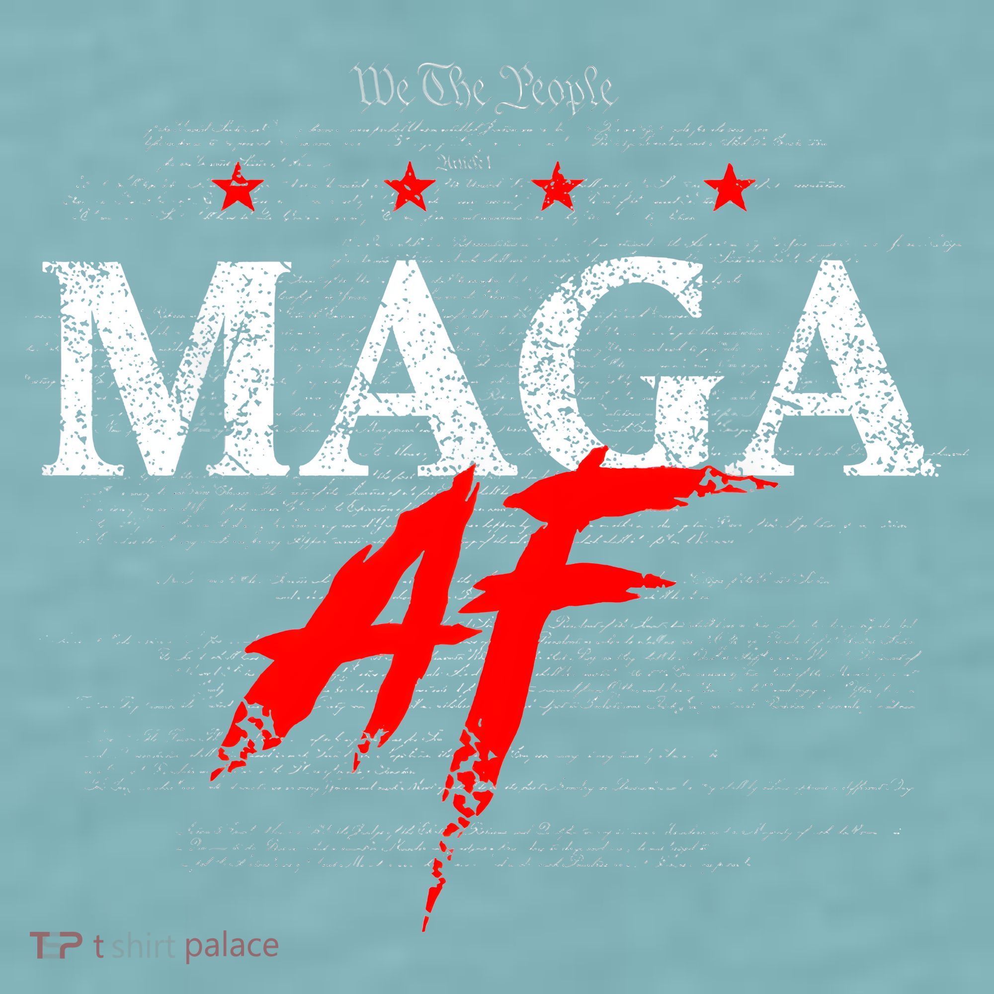 We The People Maga Af Sueded Cloud Jersey T-Shirt