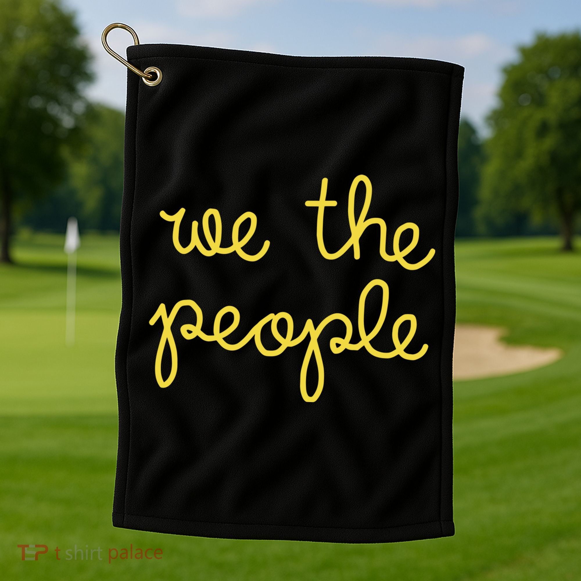 We The People Nicolle Wallace Gold Eddition Golf Towel