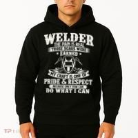 Welder The Pain Is Real Those Scars Were Earned Welding Hoodie thumb 2