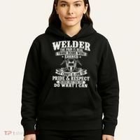 Welder The Pain Is Real Those Scars Were Earned Welding Hoodie thumb 5