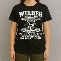 Welder The Pain Is Real Those Scars Were Earned Welding T-Shirt thumb 4