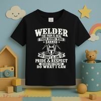 Welder The Pain Is Real Those Scars Were Earned Welding Toddler T-Shirt thumb 3