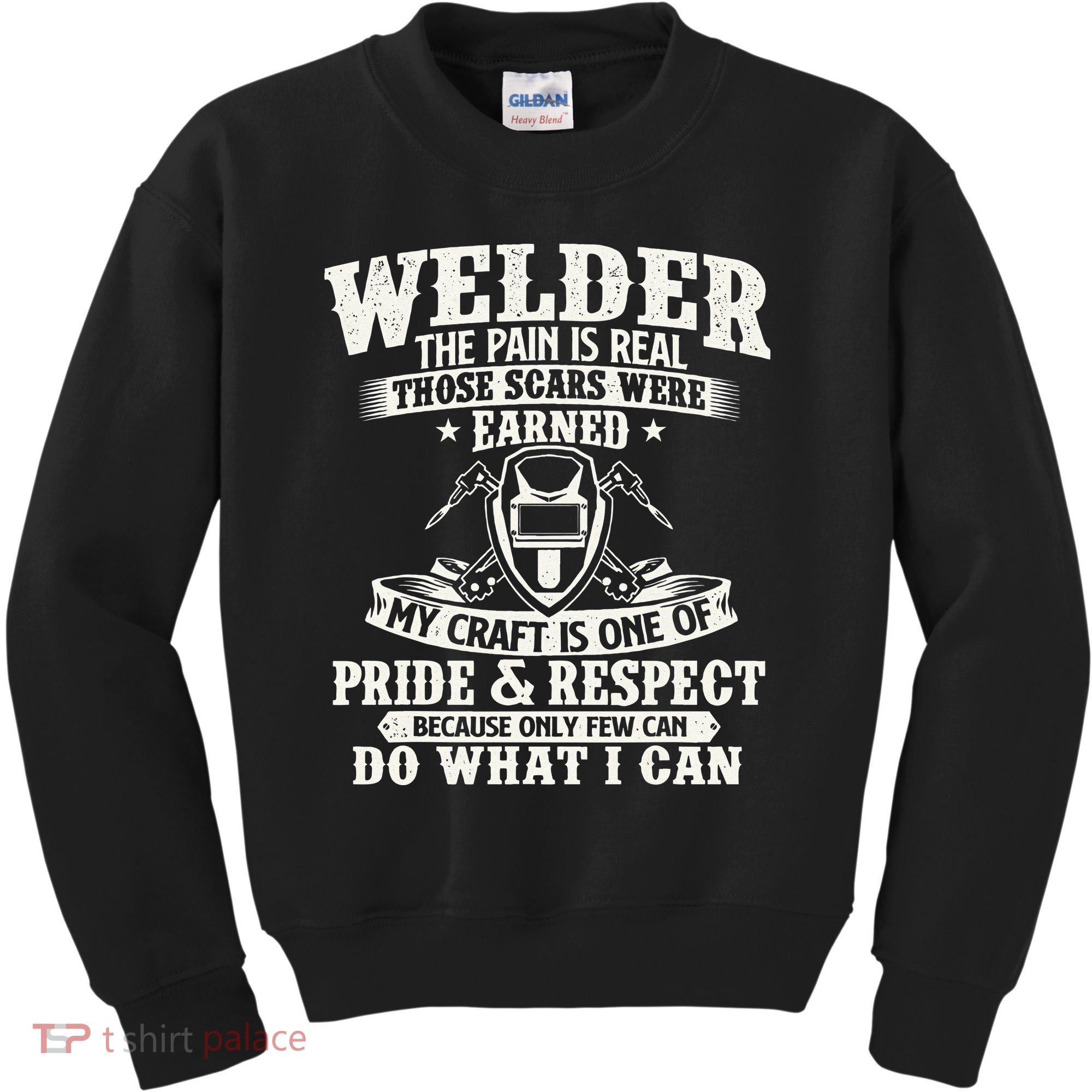 Welder The Pain Is Real Those Scars Were Earned Welding Kids Sweatshirt