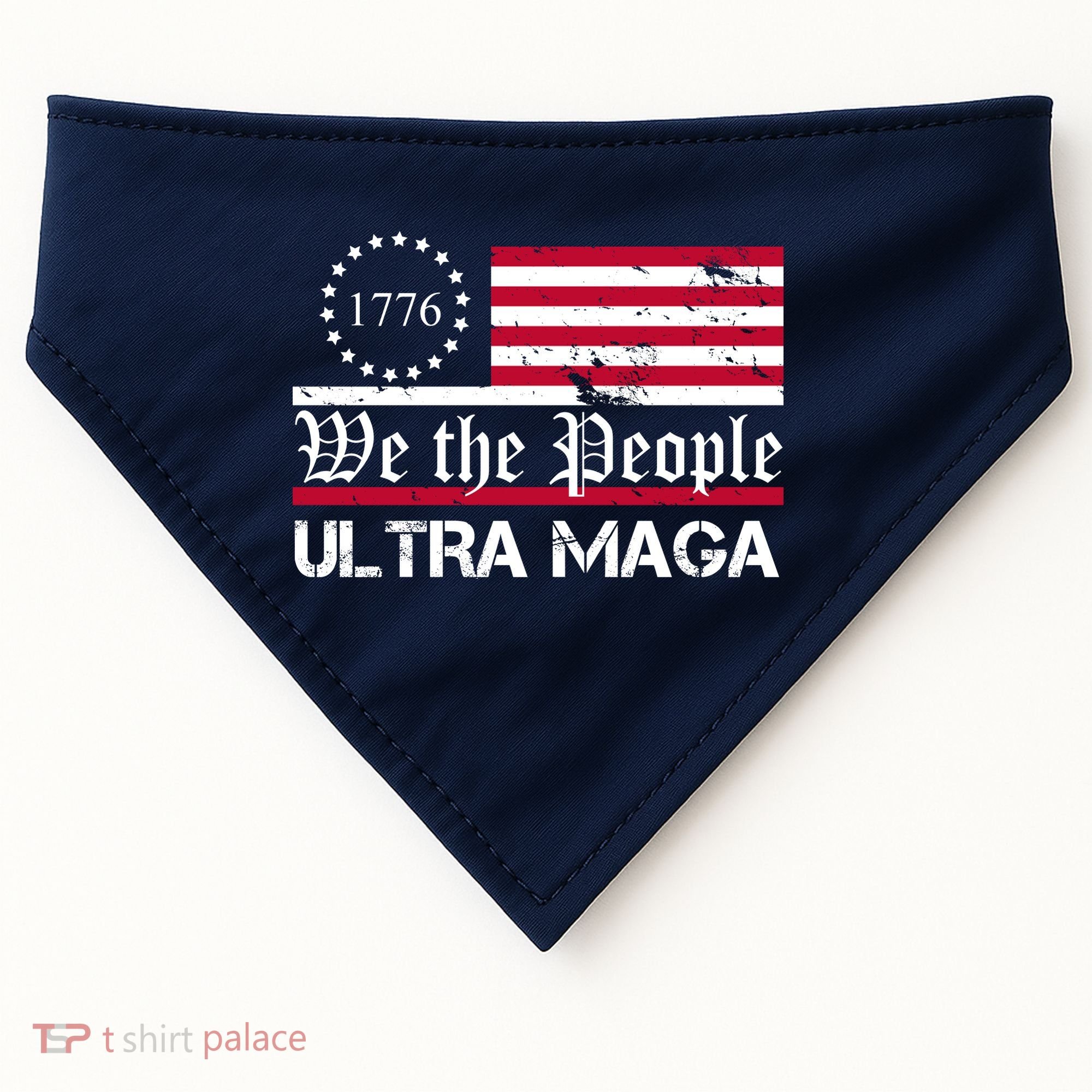 We The People 1776 Ultra Maga USA-Made Doggie Bandana