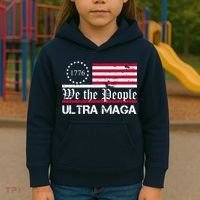 We The People 1776 Ultra Maga Kids Hoodie thumb 3