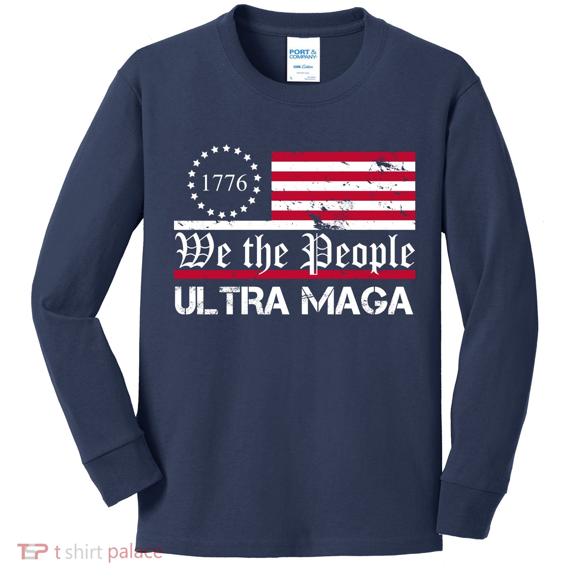 We The People 1776 Ultra Maga Kids Long Sleeve Shirt