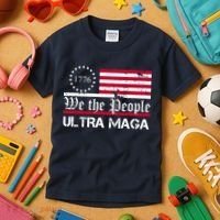 We The People 1776 Ultra Maga Kids T-Shirt thumb 3