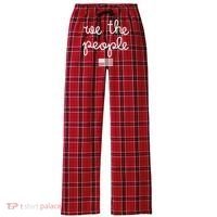 We The People USA American Flag Women's Flannel Plaid Pajama Pants thumb 0