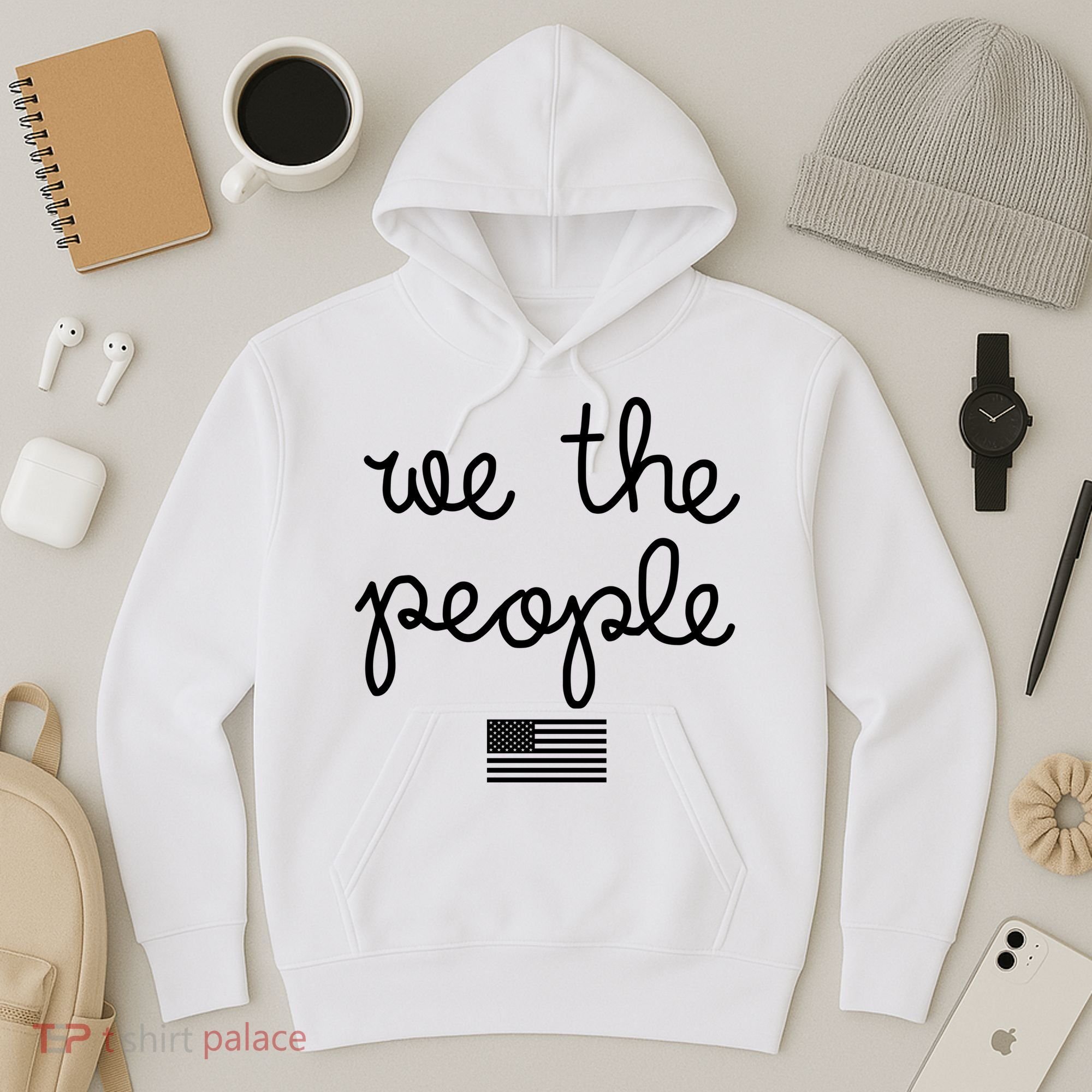 We The People USA American Flag Hoodie