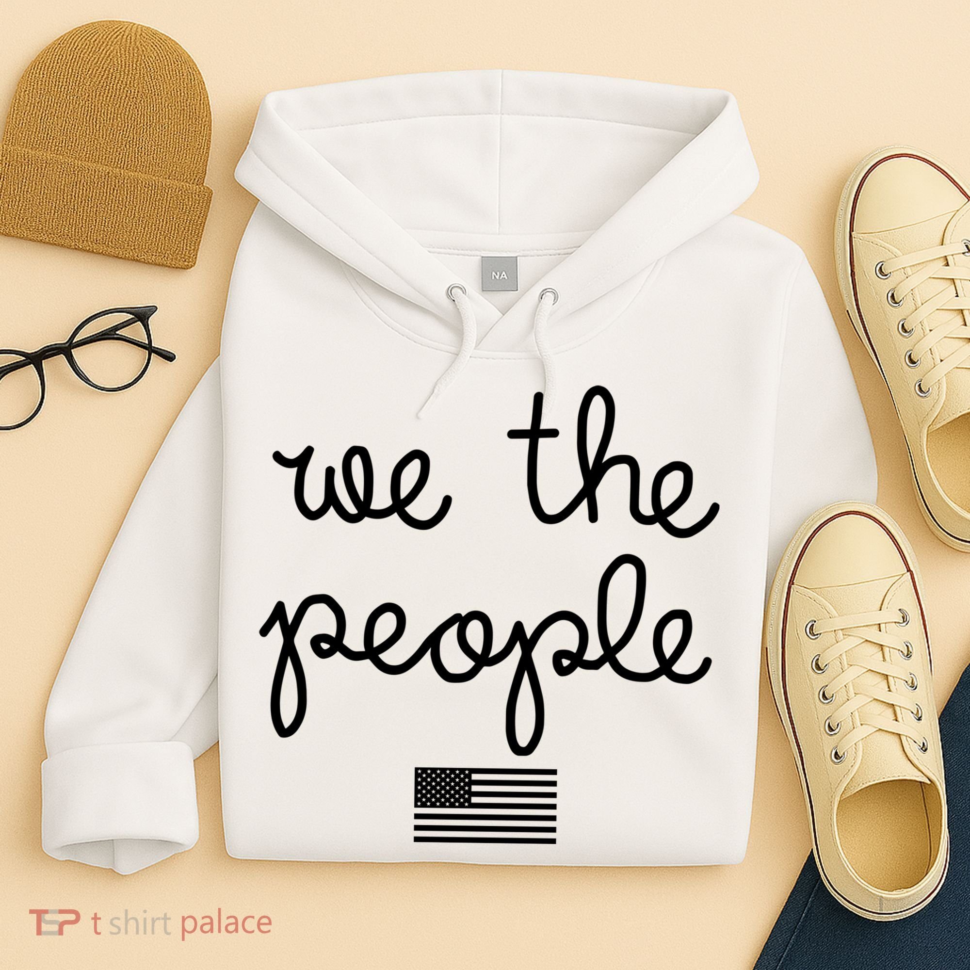 We The People USA American Flag Hoodie
