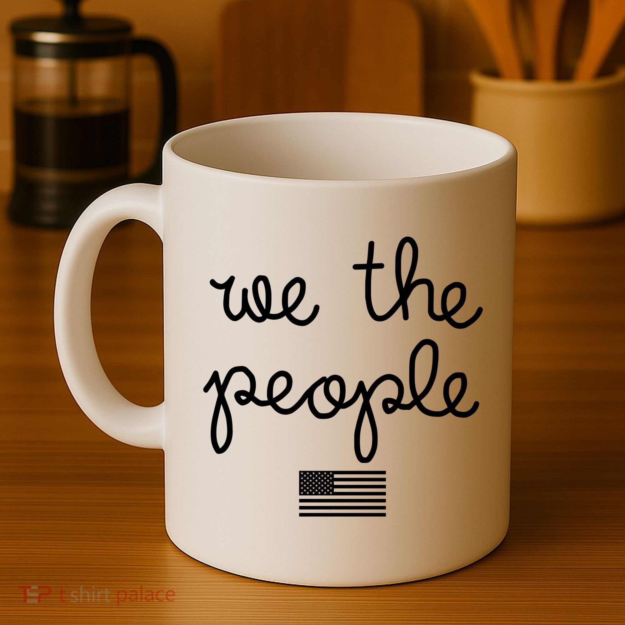 We The People USA American Flag Coffee Mug