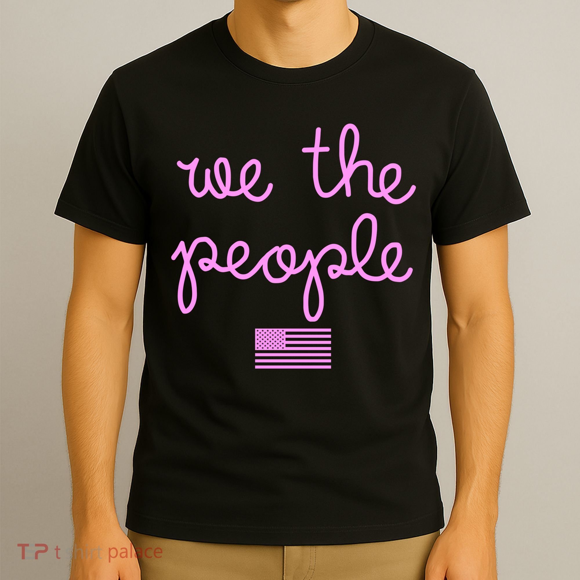 We The People USA Pink American Flag T-Shirt