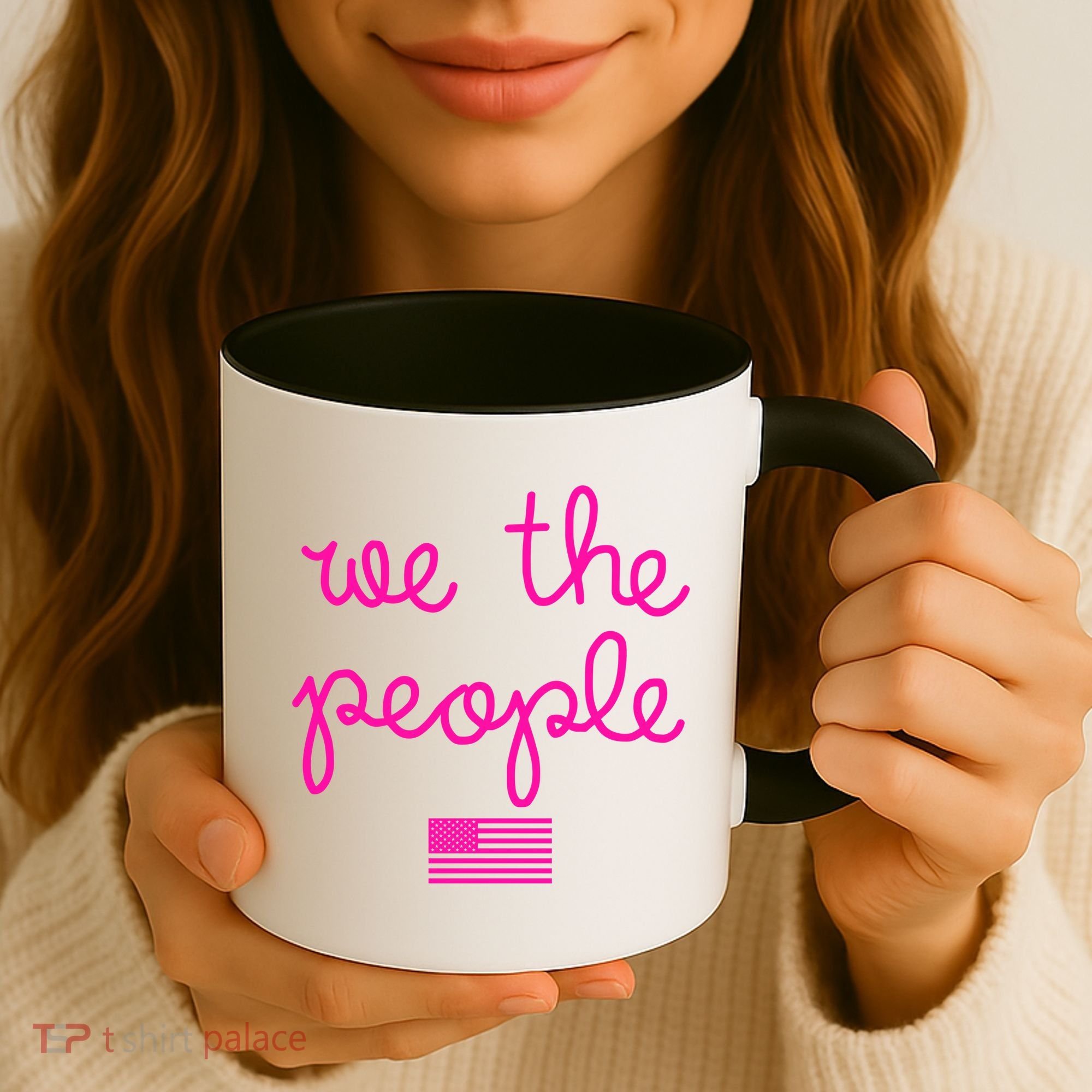 We The People USA Pink American Flag Coffee Mug