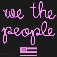 We The People USA Pink American Flag Baby Bodysuit thumb 2