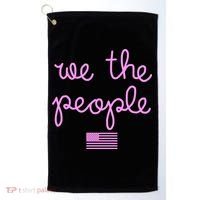 We The People USA Pink American Flag Golf Towel thumb 0