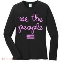 We The People USA Pink American Flag Women's Long Sleeve Shirt thumb 0
