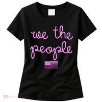 We The People USA Pink American Flag Women's T-Shirt thumb 0