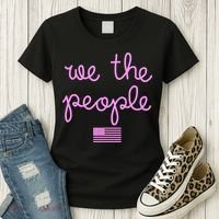 We The People USA Pink American Flag Women's T-Shirt thumb 3