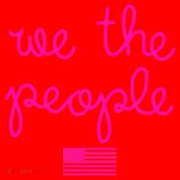 We The People USA Pink American Flag Santa Hat thumb 1