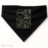We The People Camo Ar15 Pro Gun Usa Flag Gift USA-Made Doggie Bandana thumb 0