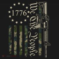 We The People Camo Ar15 Pro Gun Usa Flag Gift Women's Hoodie thumb 2