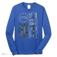 We The People Camo Ar15 Pro Gun Usa Flag Gift Long Sleeve Shirt thumb 0