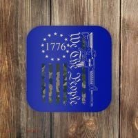 We The People Camo Ar15 Pro Gun Usa Flag Gift Coaster thumb 0