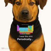 Wear This Periodically Periodic Table Of Elements USA-Made Doggie Bandana thumb 1