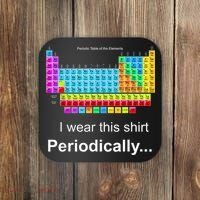 Wear This Periodically Periodic Table Of Elements Coaster thumb 0