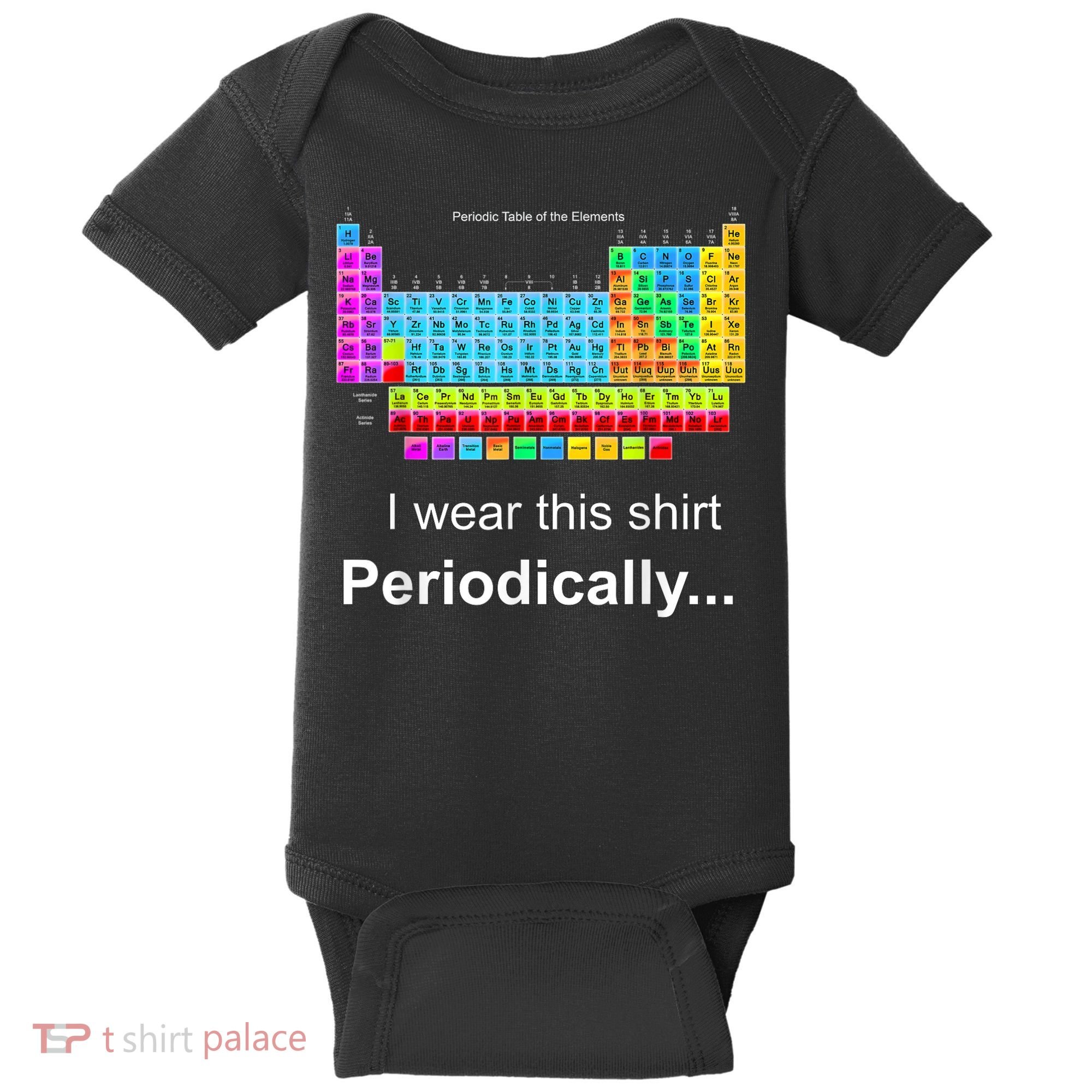 Wear This Periodically Periodic Table Of Elements Baby Bodysuit