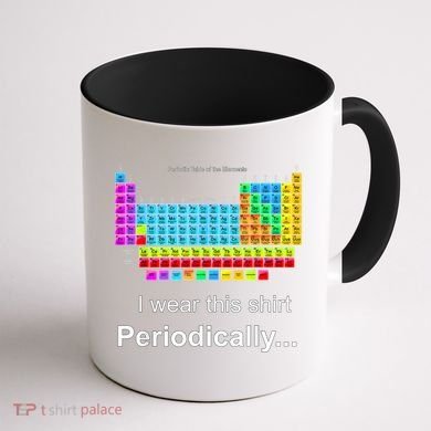 Wear This Periodically Periodic Table Of Elements Coffee Mug back