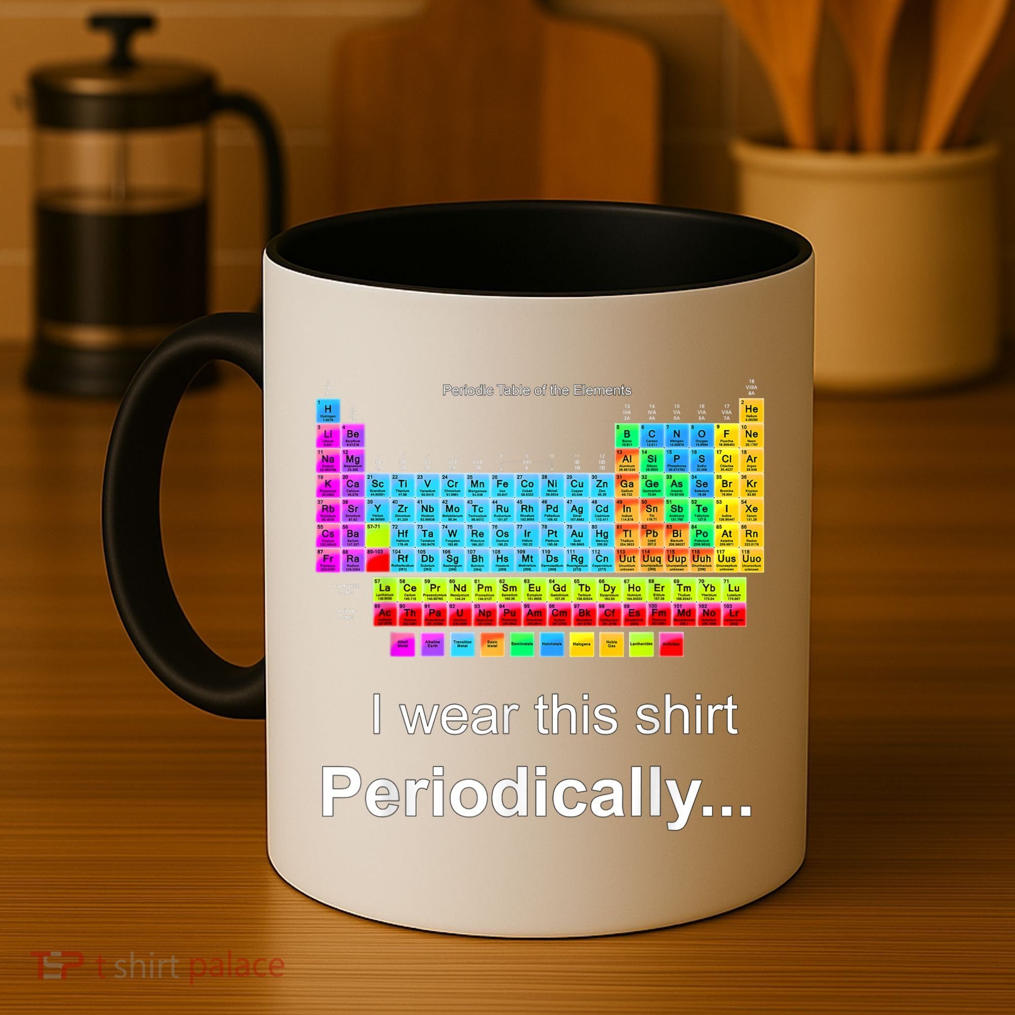 Wear This Periodically Periodic Table Of Elements Coffee Mug