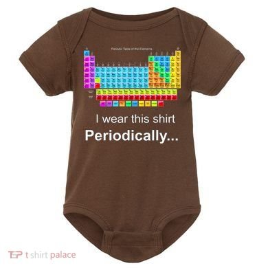 Wear This Periodically Periodic Table Of Elements Baby Bodysuit