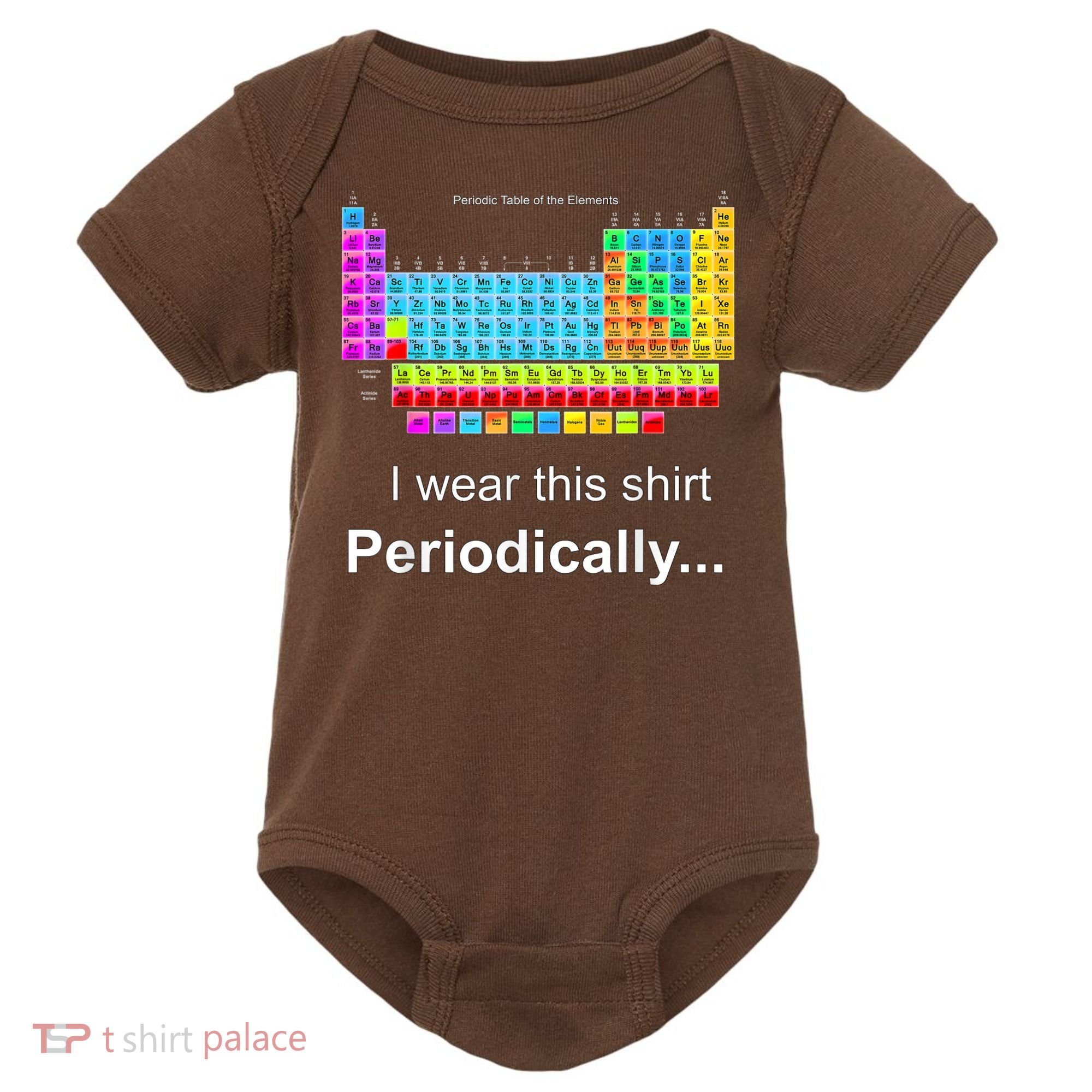 Wear This Periodically Periodic Table Of Elements Baby Bodysuit
