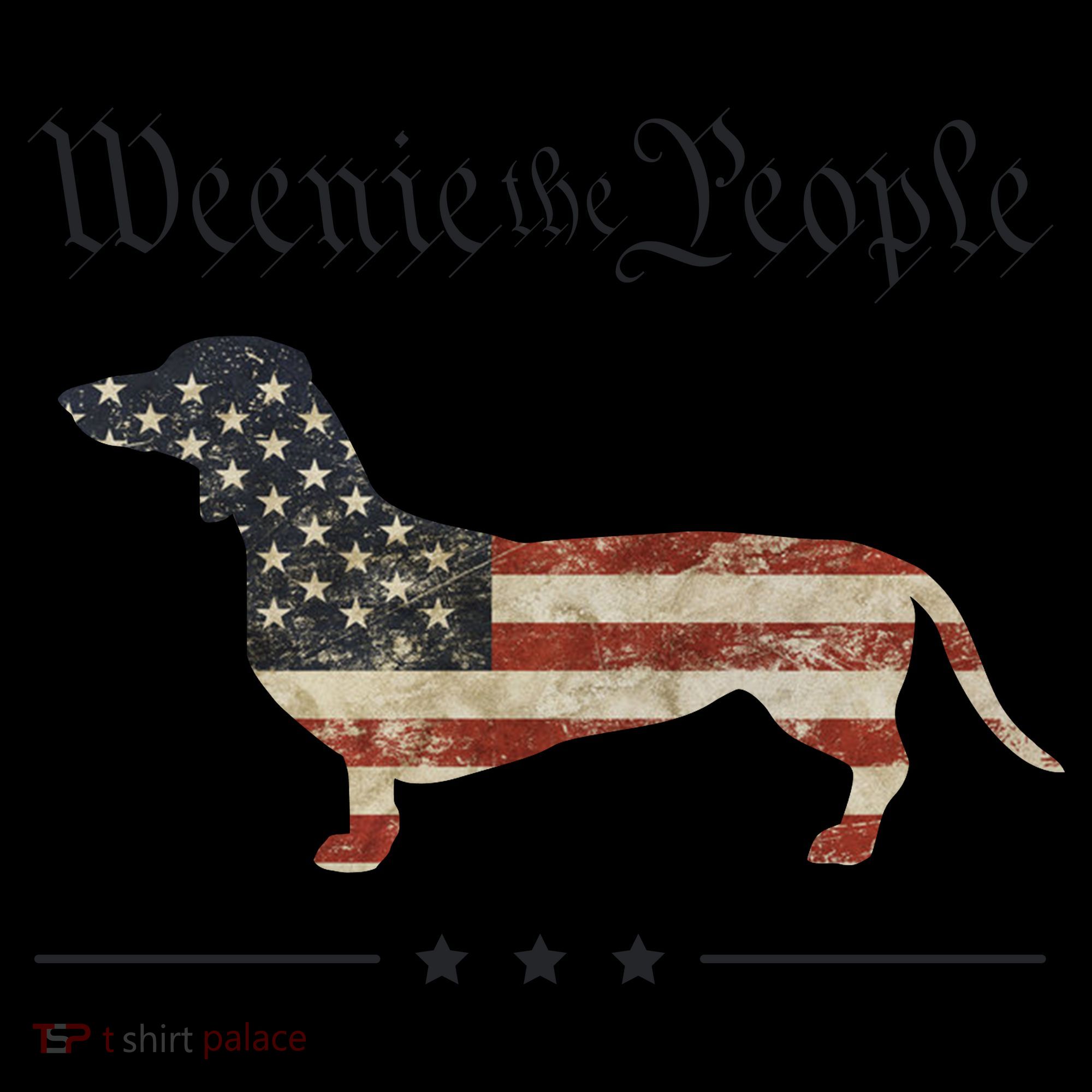 Weenie The People Funny Dachshund 4th Of July USA Coffee Mug