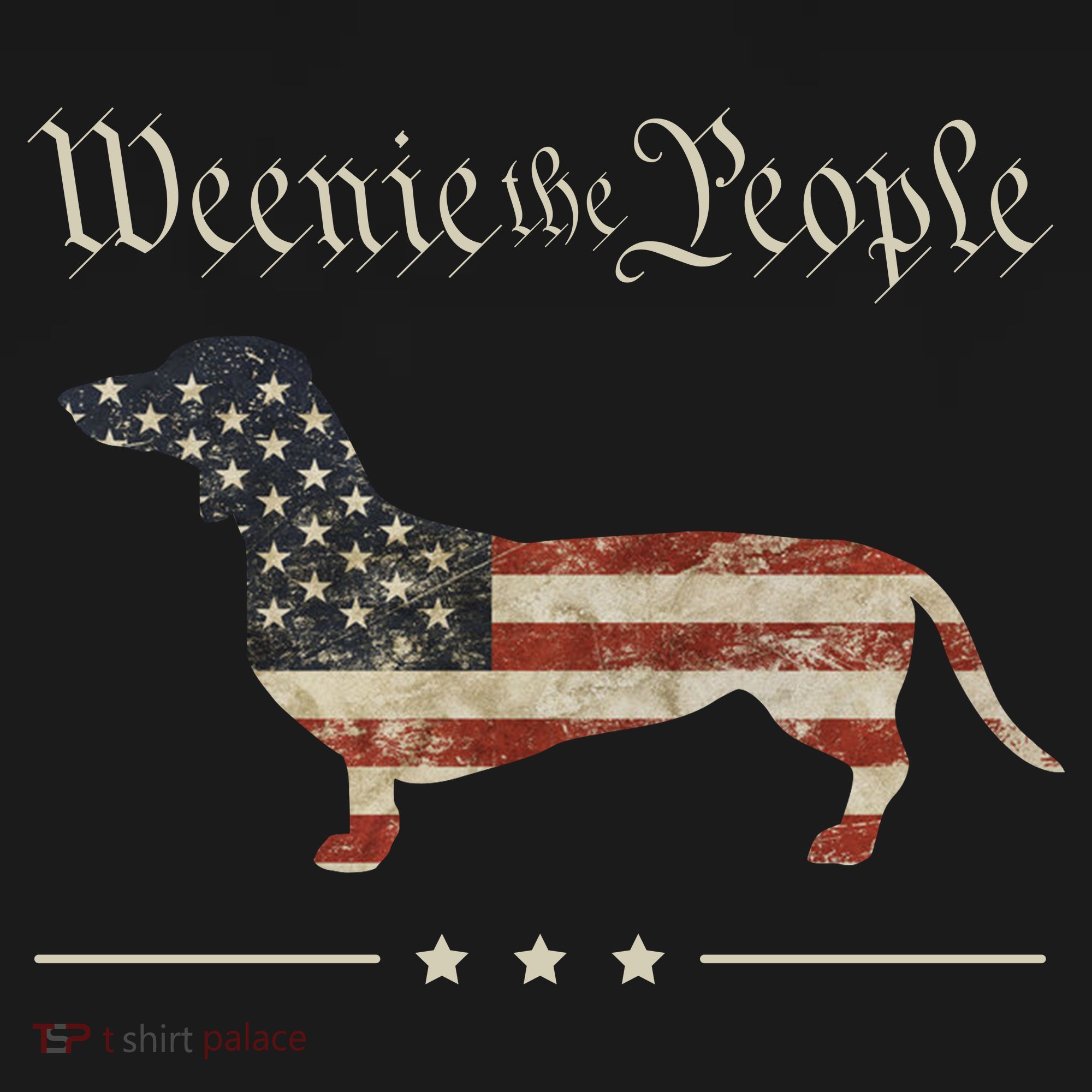 Weenie The People Funny Dachshund 4th Of July USA Women's Hoodie