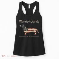 Weenie The People Funny Dachshund 4th Of July USA Women's Tank Top thumb 0
