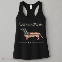 Weenie The People Funny Dachshund 4th Of July USA Women's Tank Top thumb 3