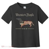 Weenie The People Funny Dachshund 4th Of July USA Toddler T-Shirt thumb 0