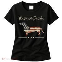 Weenie The People Funny Dachshund 4th Of July USA Women's T-Shirt thumb 0