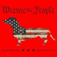 Weenie The People Funny Dachshund 4th Of July USA Santa Hat thumb 1