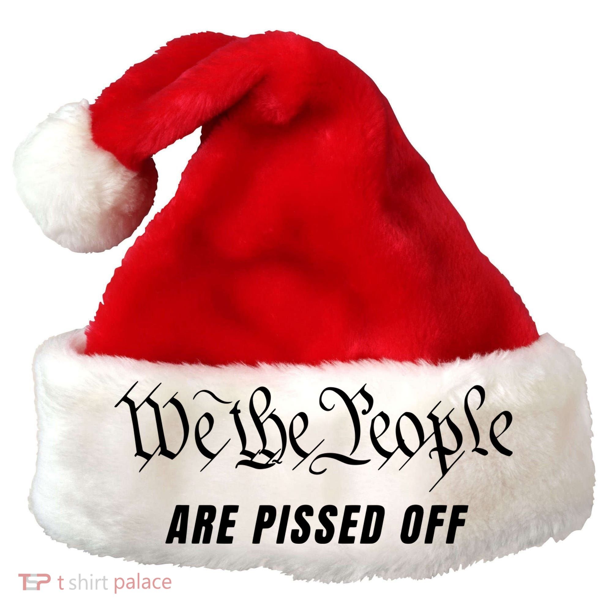 We The People Are Pissed Off Fight For Democracy Santa Hat