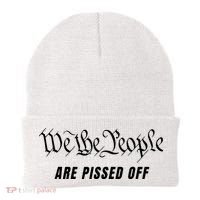We The People Are Pissed Off Fight For Democracy Beanie thumb 0